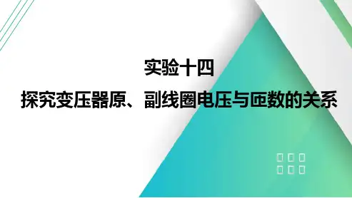 2025年高考物理一轮总复习(提升版)实验十四探究变压器原、副线圈电压与匝数的关系