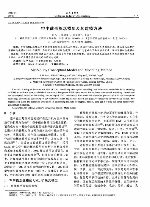 空中截击概念模型及其建模方法