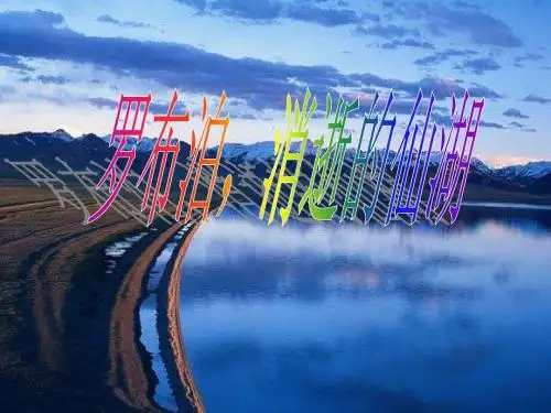 《罗布泊,消逝的仙湖》ppt课件