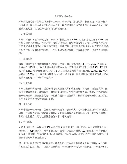 周复盘知识点总结