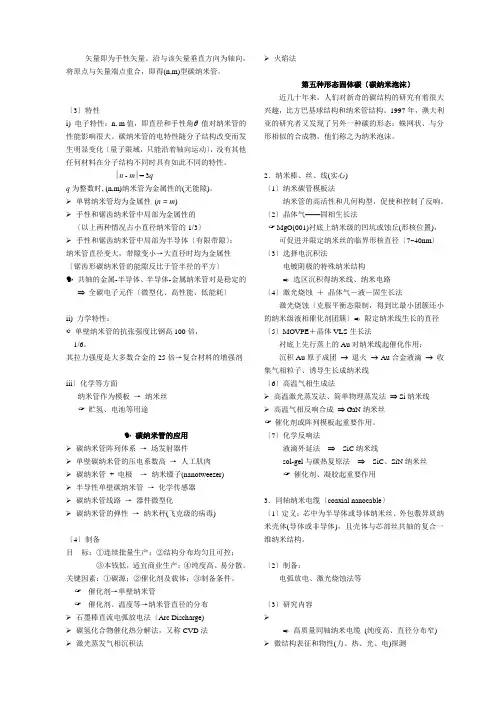 纳米材料与技术--纳米结构单元