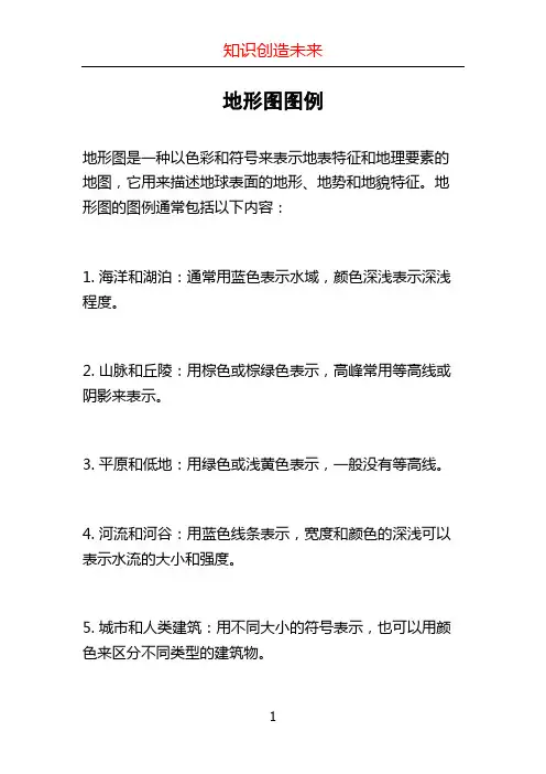 地形图图例