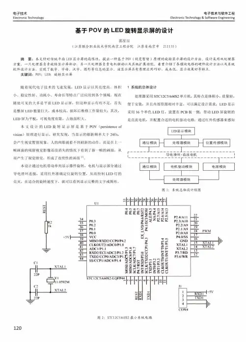 基于POV的LED旋转显示屏的设计