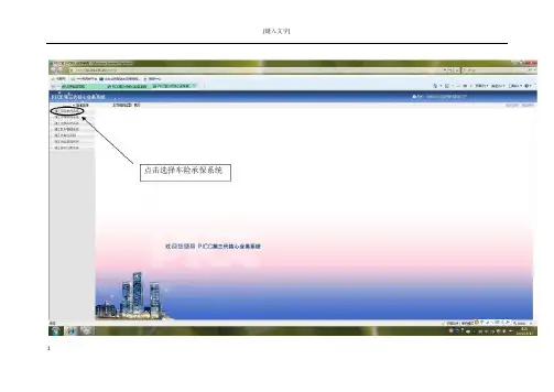 个人代理车险业务操作流程
