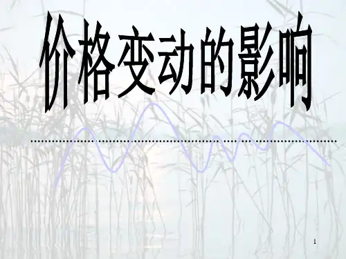 高中政治 价格变动的影响课件 新人教版必修1