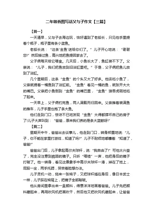 二年级看图写话父与子作文【三篇】