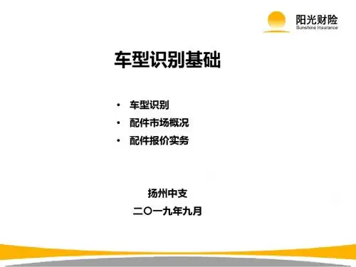 车型识别基础(新人培训)