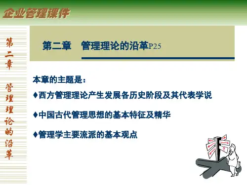 2企业管理理论的沿革.pptx