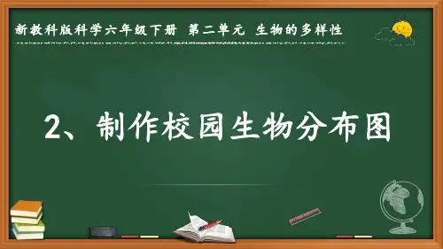 新教科版科学六年级下册第二单元 生物的多样性《制作校园生物分布图》优质课件