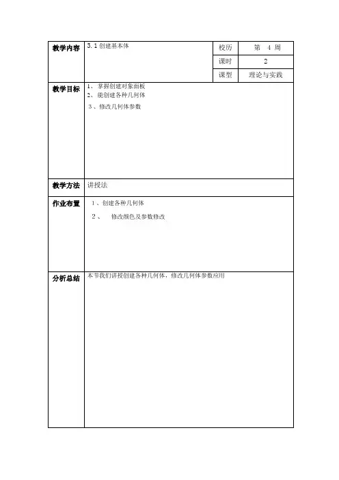 三维模型创建
