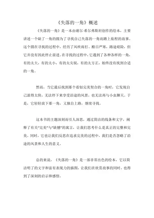 《失落的一角》概述