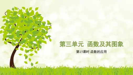 【数学课件】中考数学复习3.5函数的应用课件教案训练(安徽)