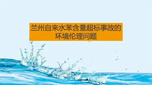 兰州自来水苯含量超标事故的环境伦理问题