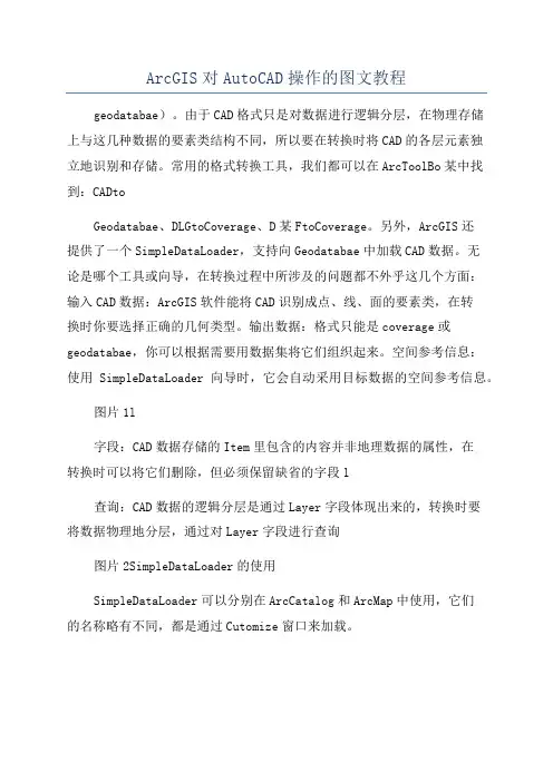 ArcGIS对AutoCAD操作的图文教程