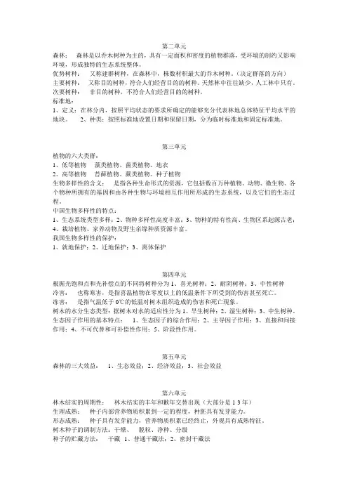 林学概论