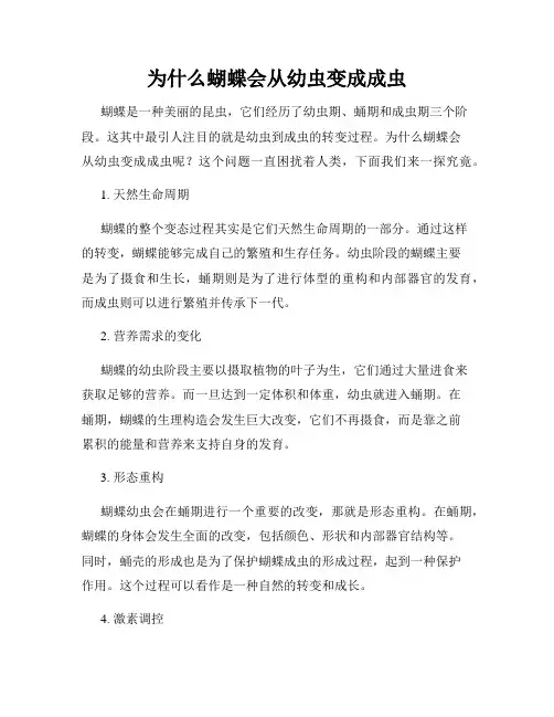 为什么蝴蝶会从幼虫变成成虫