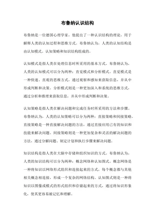 布鲁纳认识结构