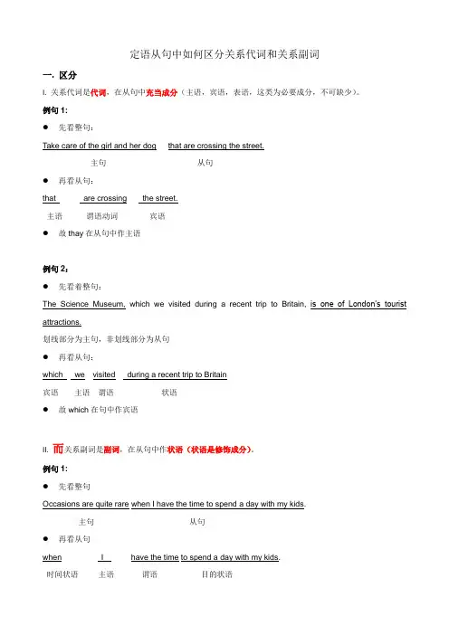 Grammar+and+usage+如何区分关系代词和关系副词讲义 高中英语牛津译林版(2020) 