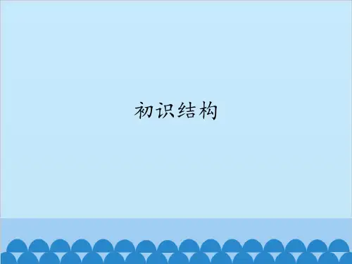高中通用技术地质版必修2课件- 1.1 初识结构(共14张PPT)