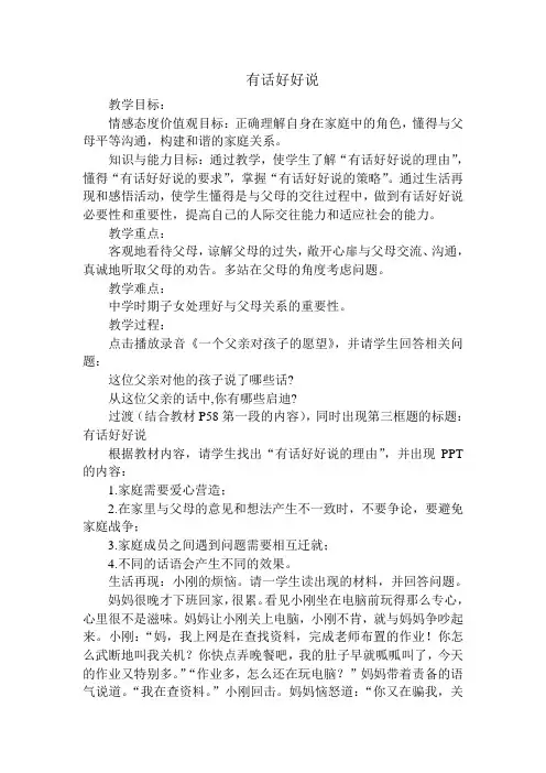 有话好好说