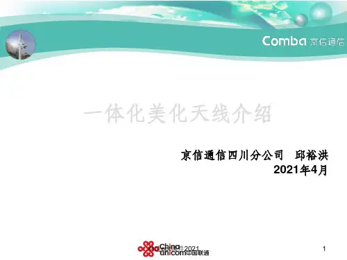 一体化隐蔽天线介绍(联通)ppt课件