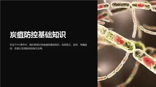 《炭疽防控基础知识》课件