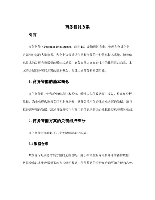 商务智能方案