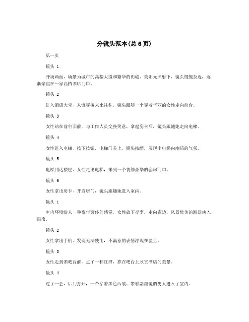 分镜头范本(总6页)