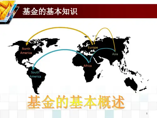 基金基础知识大全课堂PPT