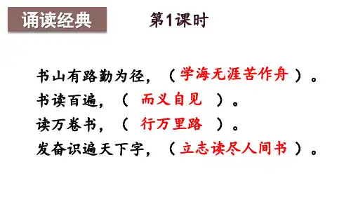 【部编版】五年级上语文25《古人谈读书》优秀课堂教学PPT课件