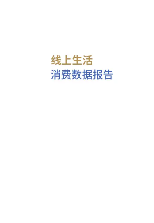 线上生活消费数据报告