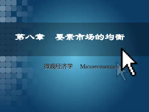 8要素市场的均衡-一般理论分析