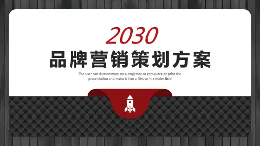 精致红黑品牌营销策划方案模板PPT(26张)