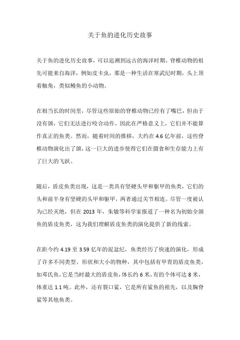 关于鱼的进化历史故事