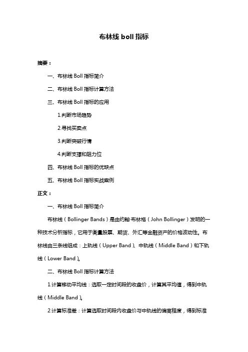 布林线boll指标