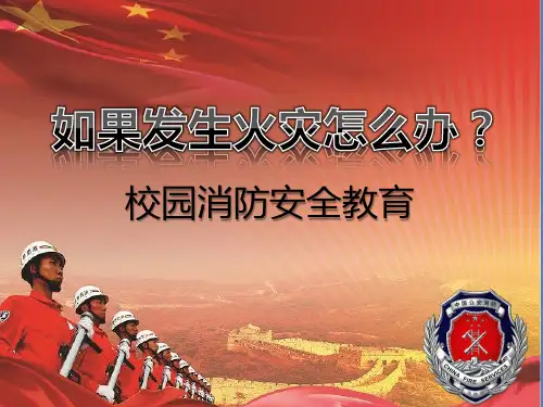 如果发生火灾怎么办？PPT1
