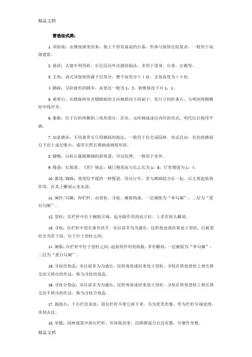 (整理)中国建筑史名词解释300词.