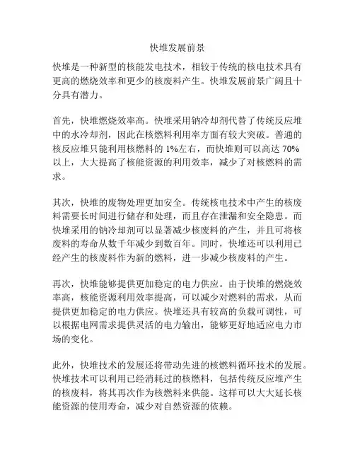 快堆发展前景