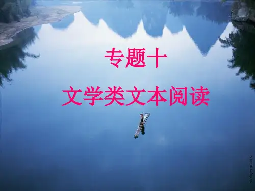 人教版初中语文中考复习——专题十文学类文本阅读