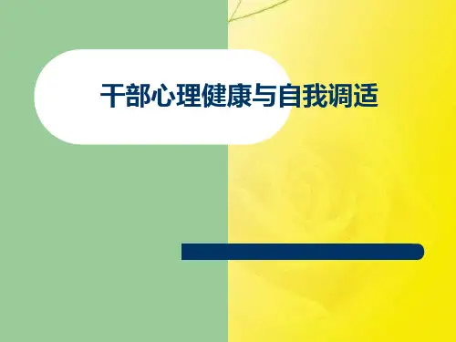 干部心理健康与自我调适
