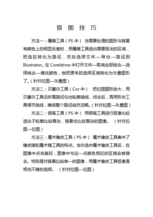 抠图方法