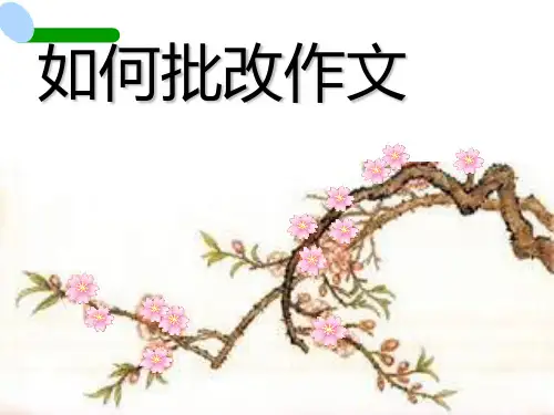 教会学生如何批改作文PPT课件