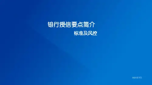 银行授信简介