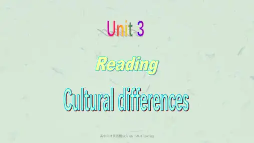 高中牛津英语模块六 unit MU3 Reading课件