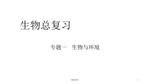 初三生物总复习精品《生物与环境》ppt课件