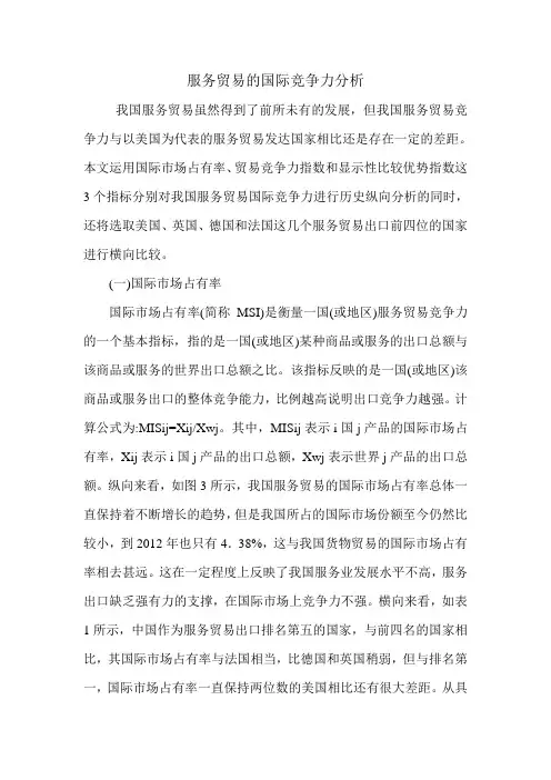 服务贸易的国际竞争力分析.doc