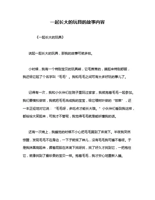 一起长大的玩具的故事内容