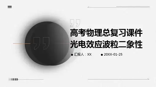 高考物理总复习课件光电效应波粒二象性