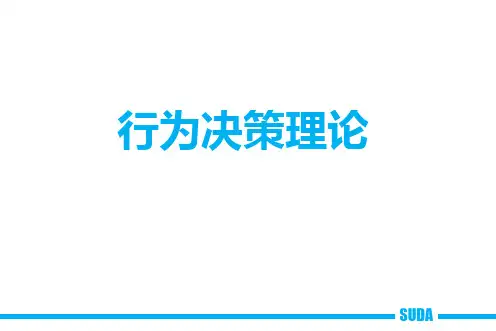 行为决策理论