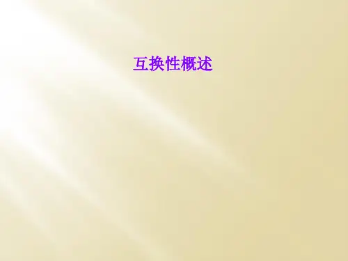 互换性概述